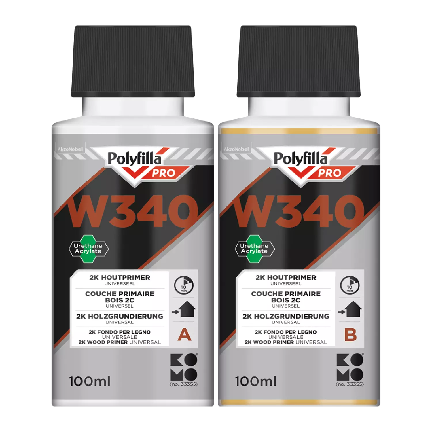 Polyfilla W340 Houtprimer 200 Ml (2 X 100ml Fles)