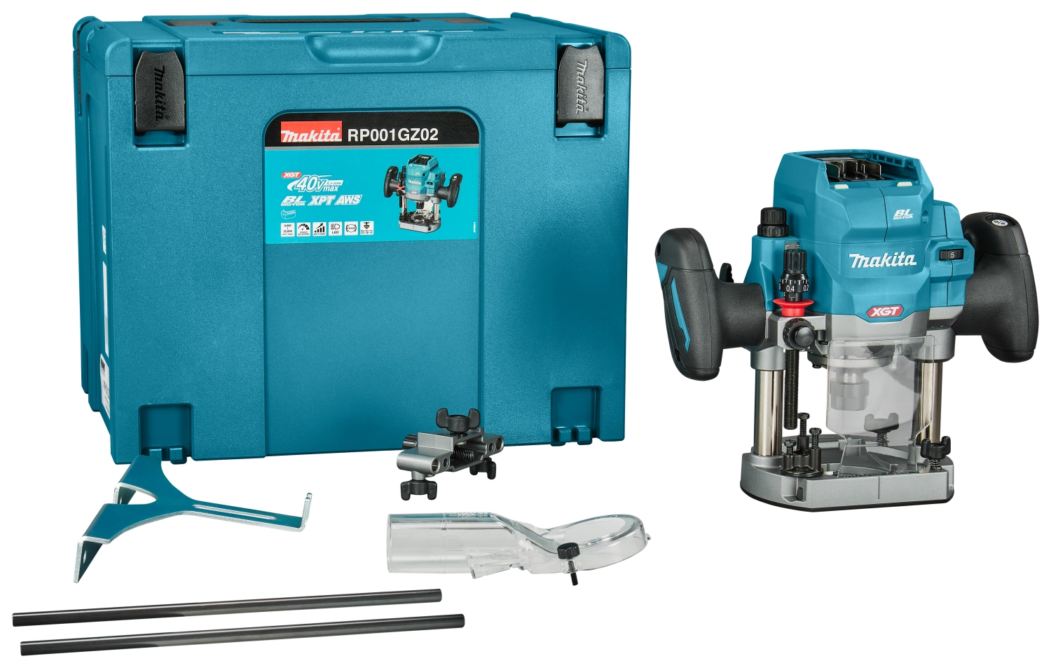 Makita RP001GZ02 XGT 40V Max Bovenfrees Body In Mbox - 1900W - 12mm