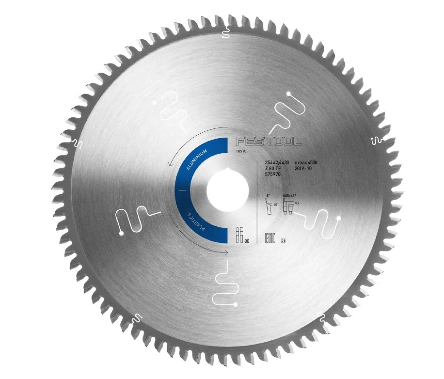 Festool 575978 HW 254x2,4x30 TF80 A Speciaal Cirkelzaagblad - 254mm