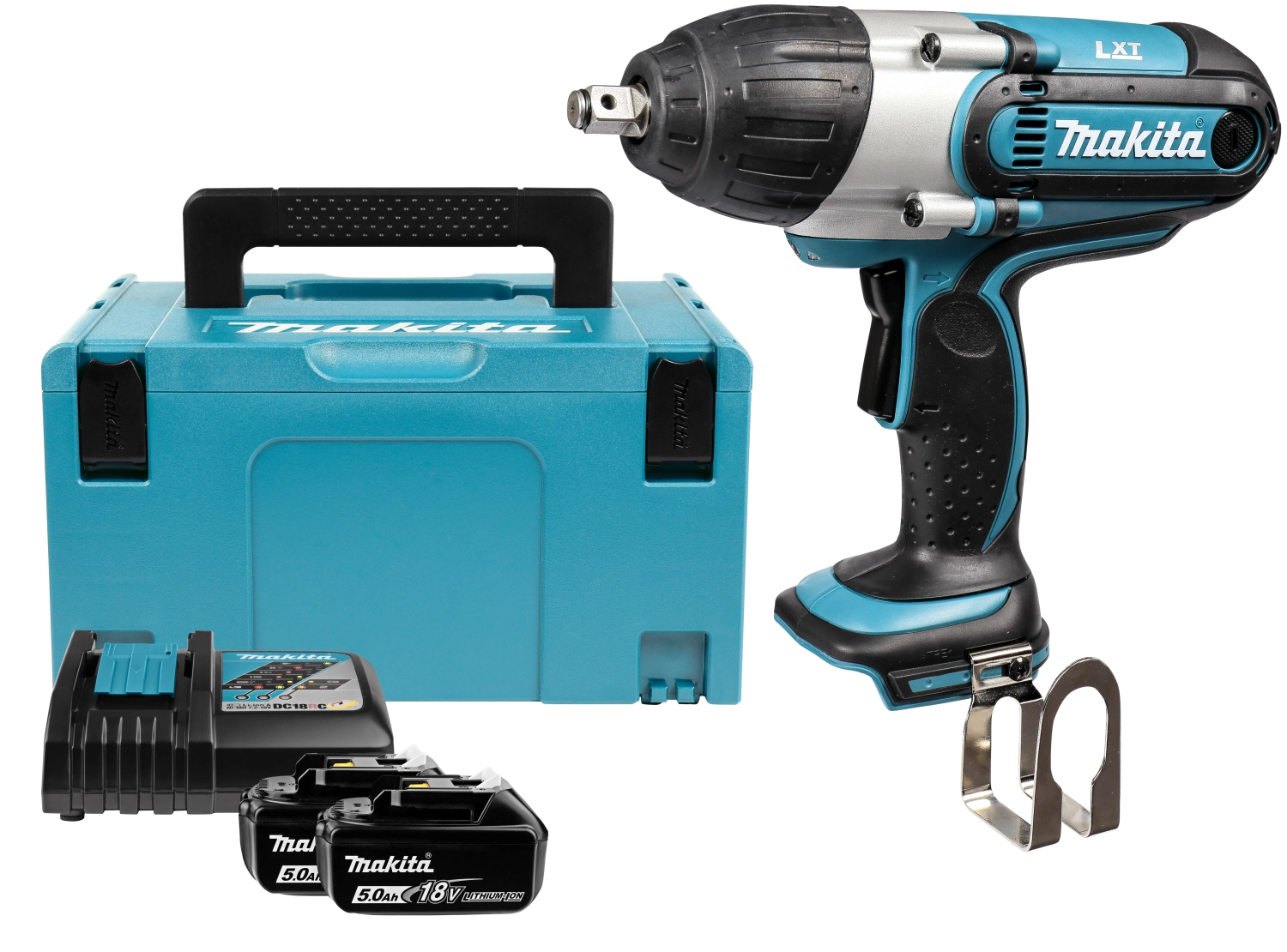 Makita BTW450RFX 18V Li-Ion Accu Slagmoersleutel Set (2x 3.0Ah Accu) In Mbox - 440Nm - 1/2"