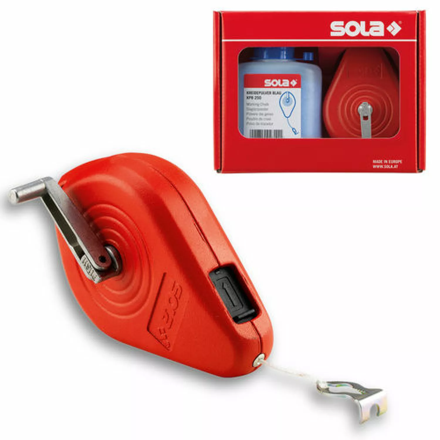 Sola CLM 30 SET B Slaglijnmolen Set Met Slaglijnpoeder - 30m - Blauw