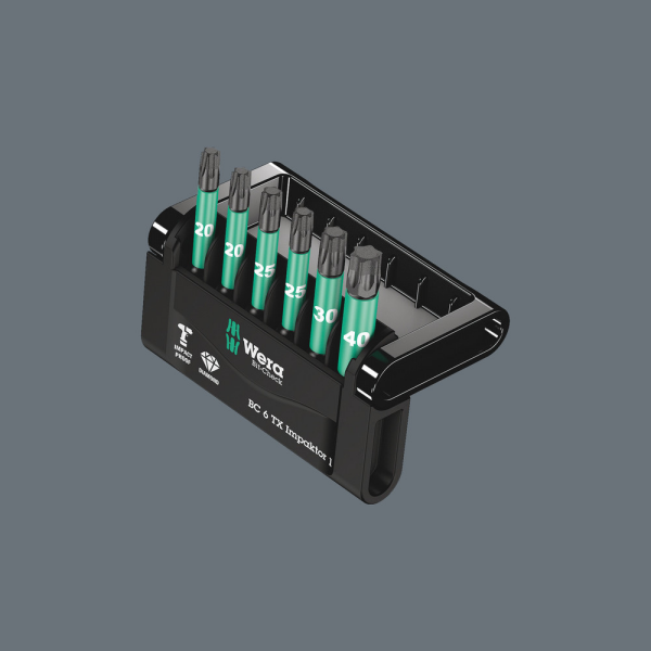 Wera 05057693001 6-delige Bit-Check 6 Impaktor 1 Bitset - Torx - Detailed view of the product