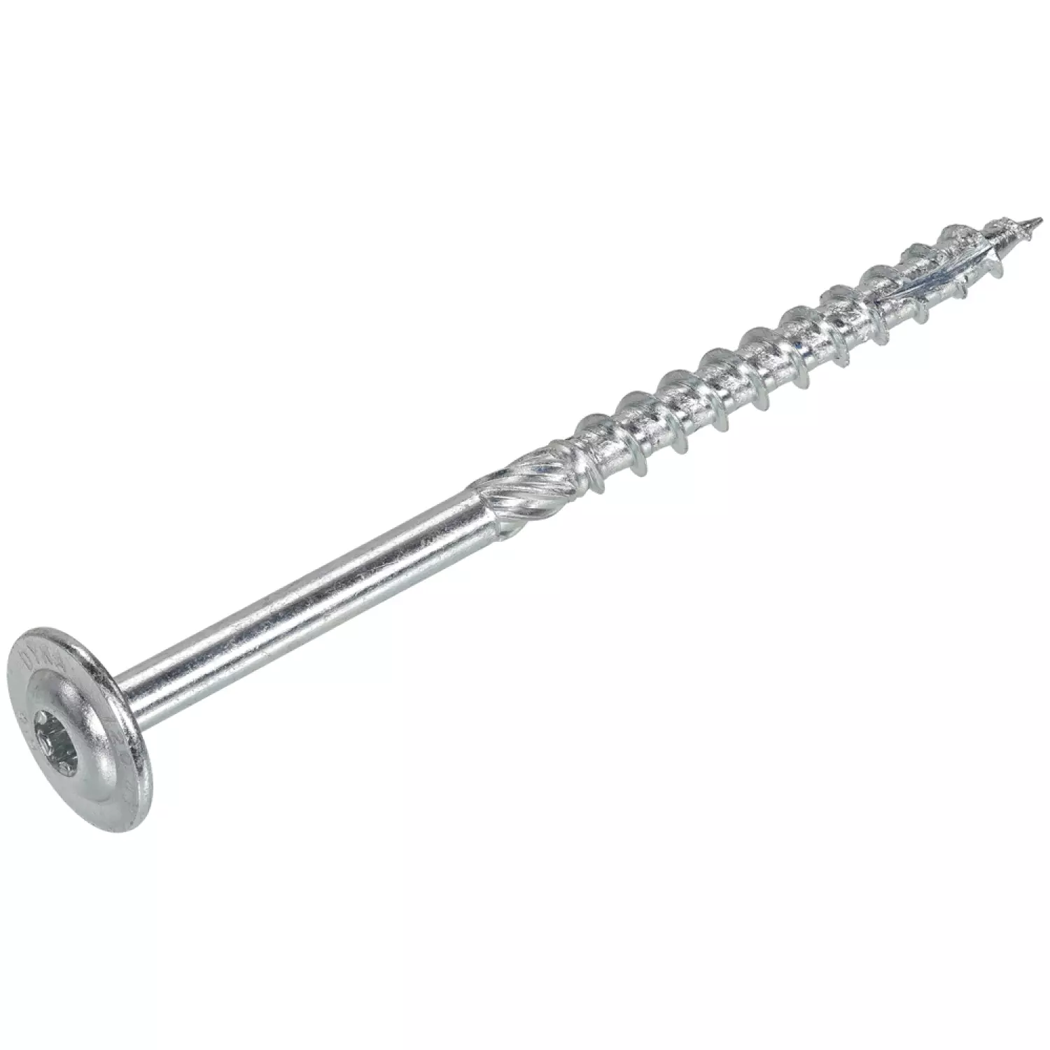 DynaPlus 0286.01.63001 Houtbouwschroef - TX40 - 8.0 X 140/60mm - Tellerkop - Deeldraad - Verzinkt (50st)