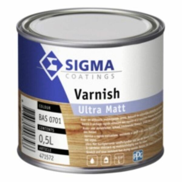 sigma varnish ultra matt kleurloos 1 ltr