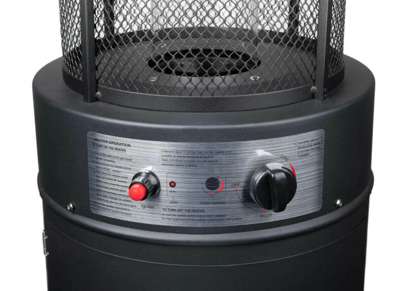 EUROM Flameheater Round 11000 Gas Terrasverwarmer - 11000W - Detailed view of the product