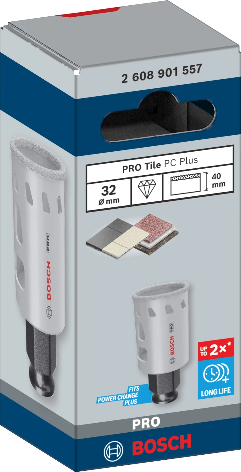 Bosch 2608901557 PRO Tile PC Plus Diamantgatzaag Voor Tegels - 32mm thumbnail 2