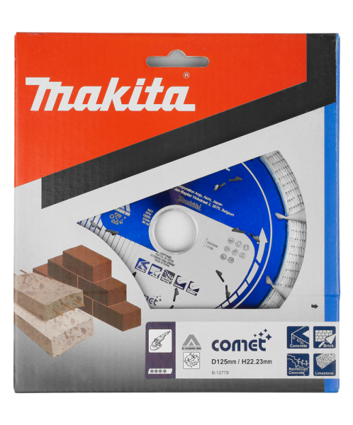 Makita B-12778 Diamantdoorslijpschijf - 125 X 22,23/20mm - Beton - Steen - Detailed view of the product