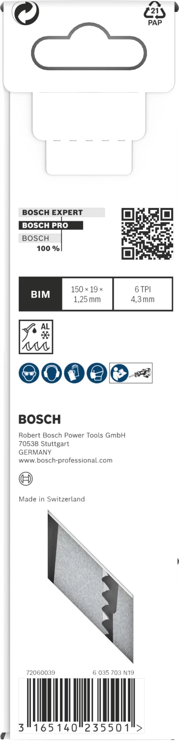 Bosch PRO S611DF Window Demolition Reciprozaagblad - 150mm - Hout/aluminium (5st) thumbnail 3