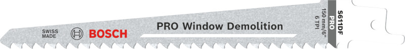 Bosch PRO S611DF Window Demolition Reciprozaagblad - 150mm - Hout/aluminium (5st) afbeelding