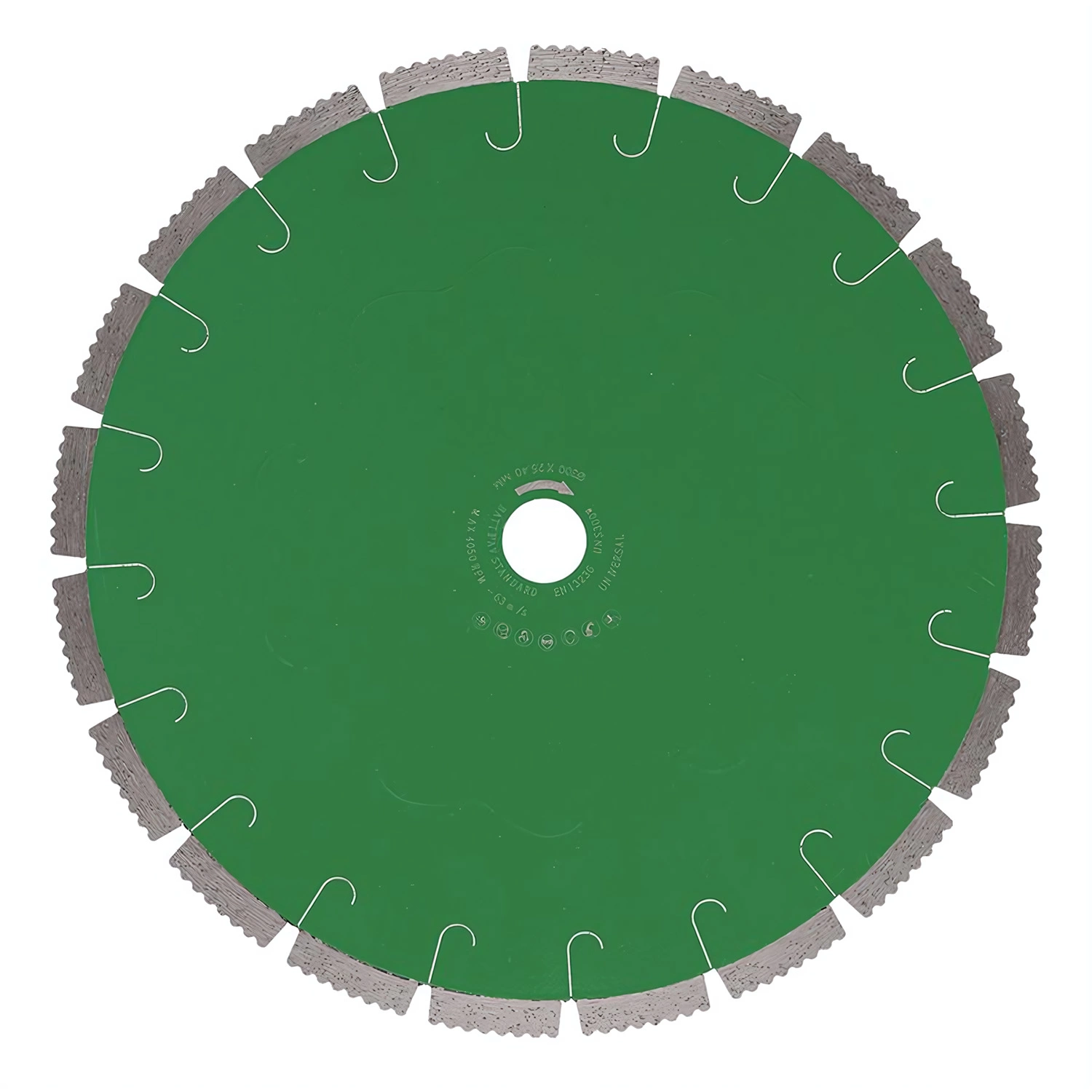 Battipav 13.701.37 Standaard Multi-cut Diamantzaagblad Voor Natzagen - 350 X 25,4 - Middelhard Tot Harde Steen afbeelding