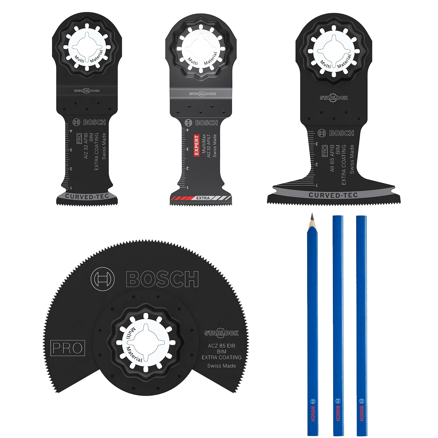 Bosch 061599766V Starlock Bladen In Mini L-box + Potloden