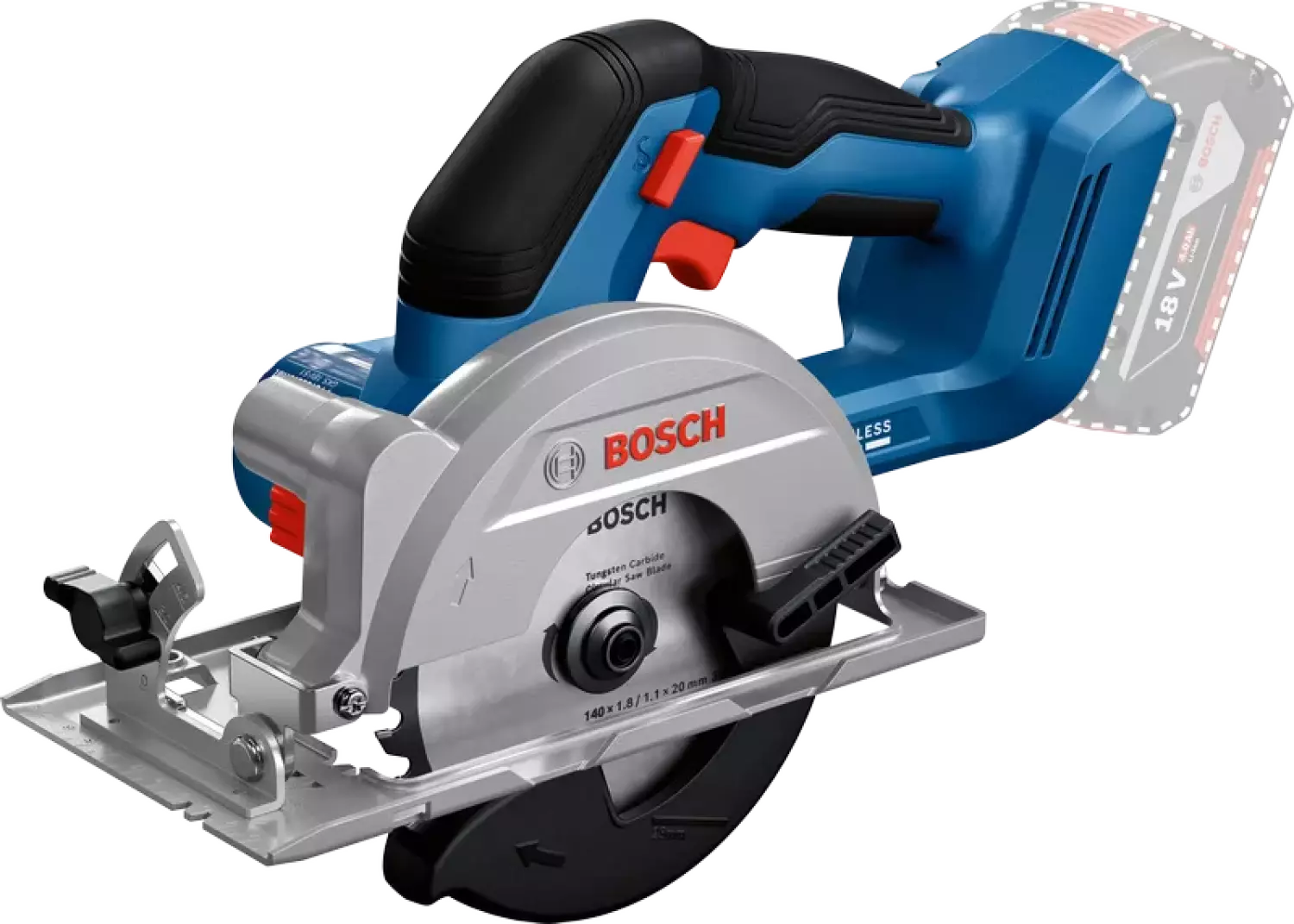 Bosch Professional GKS 18V-51 - AccuCirkelzaag - Exclusief Accu