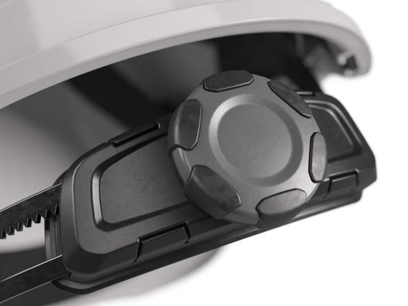 Hellberg 6-Punts Veiligheidshelm Factor ABS - Wit - Detailed view of the product