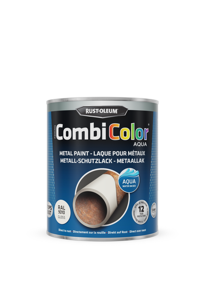 rust-oleum combicolor aqua hoogglans ral 9010 0.75 ltr