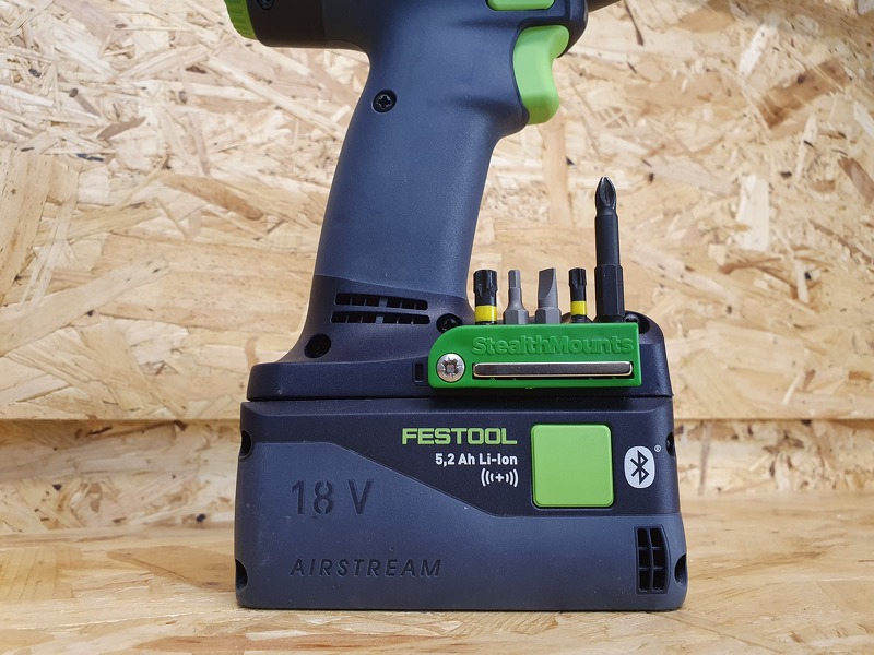 StealthMounts BH-FT-BLK-2 Magnetische Bithouder Voor Machines Festool - Zwart - 2-pack - Detailed view of the product