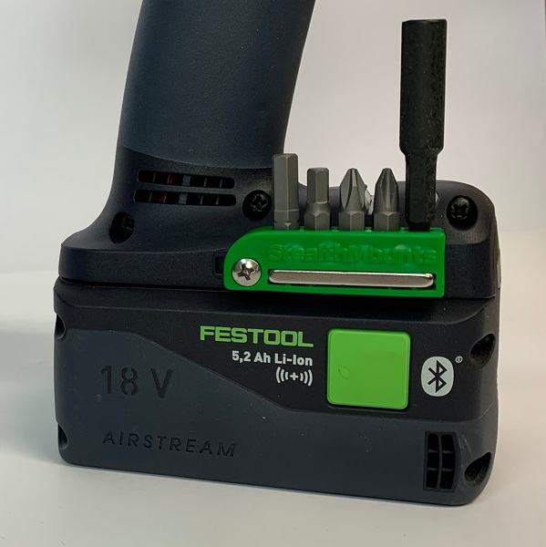StealthMounts BH-FT-BLK-2 Magnetische Bithouder Voor Machines Festool - Zwart - 2-pack - Detailed view of the product
