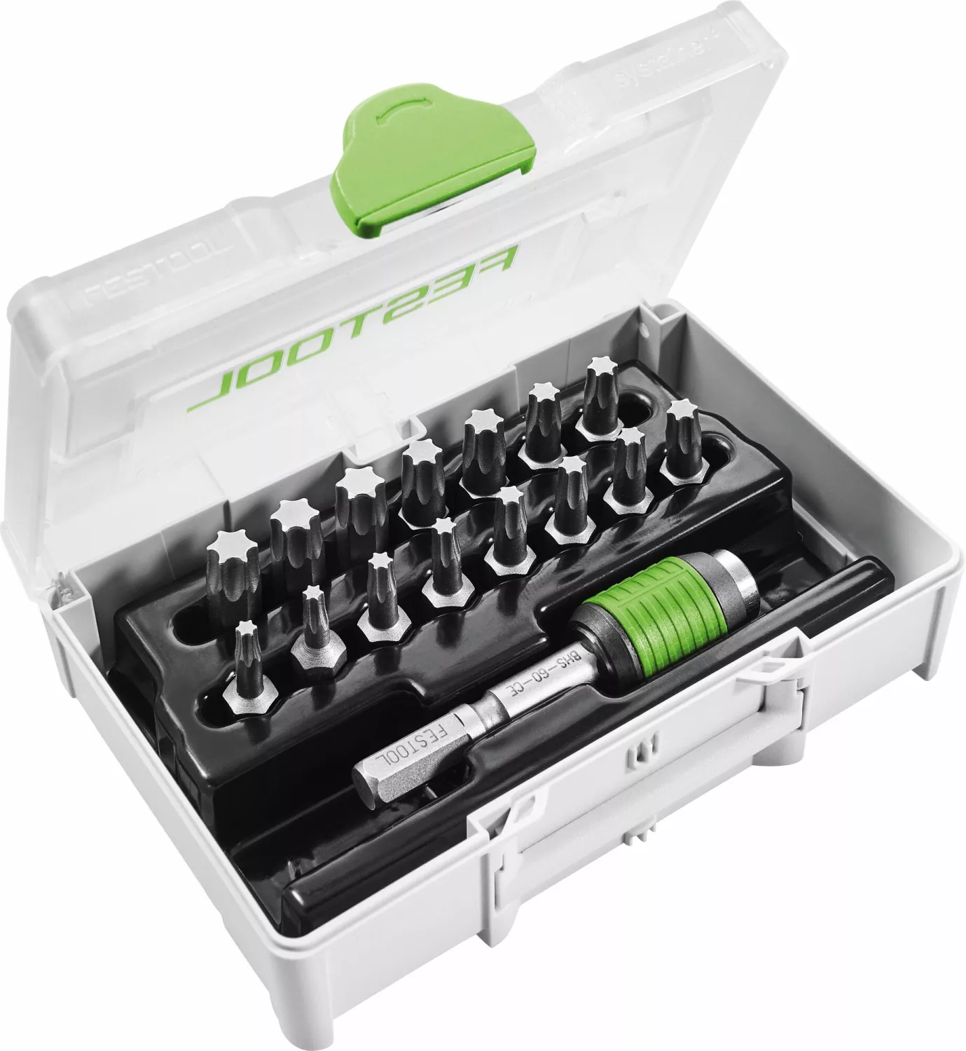 Festool SYS3XXS CE-TX BHS 60 16-delige Bitset In Microsystainer - TX