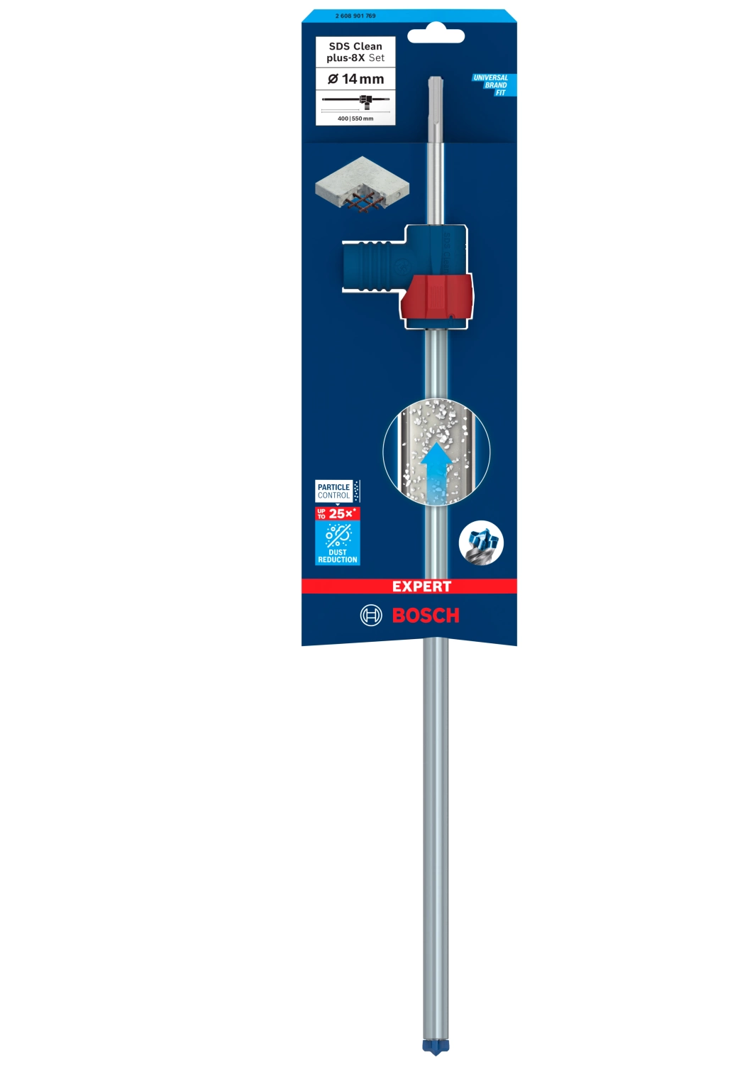 Bosch 2608901769 EXPERT Hamerboor SDS Clean SDS Plus-8X - 14x400x550mm Met Connector thumbnail 2