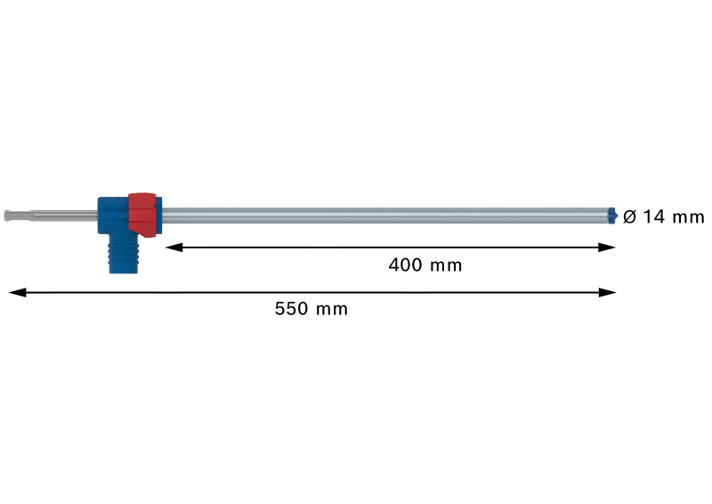 Bosch 2608901769 EXPERT Hamerboor SDS Clean SDS Plus-8X - 14x400x550mm Met Connector - Detailed view of the product