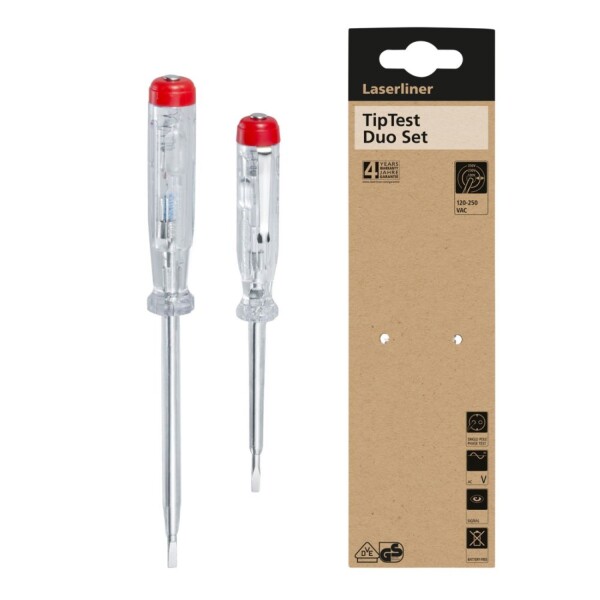 Laserliner TipTest Duo 2-delige Spanningszoeker Set - 150-250V AC - Detailed view of the product