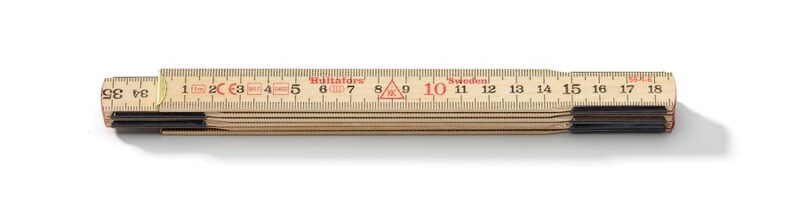 Hultafors 1959-01-06 Duimstok - Hout - 1m
