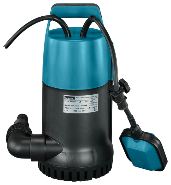 Makita PF0800 Dompelpomp Voor Zuiver Water - 800W - 9m - 13200 L/uur - Detailed view of the product