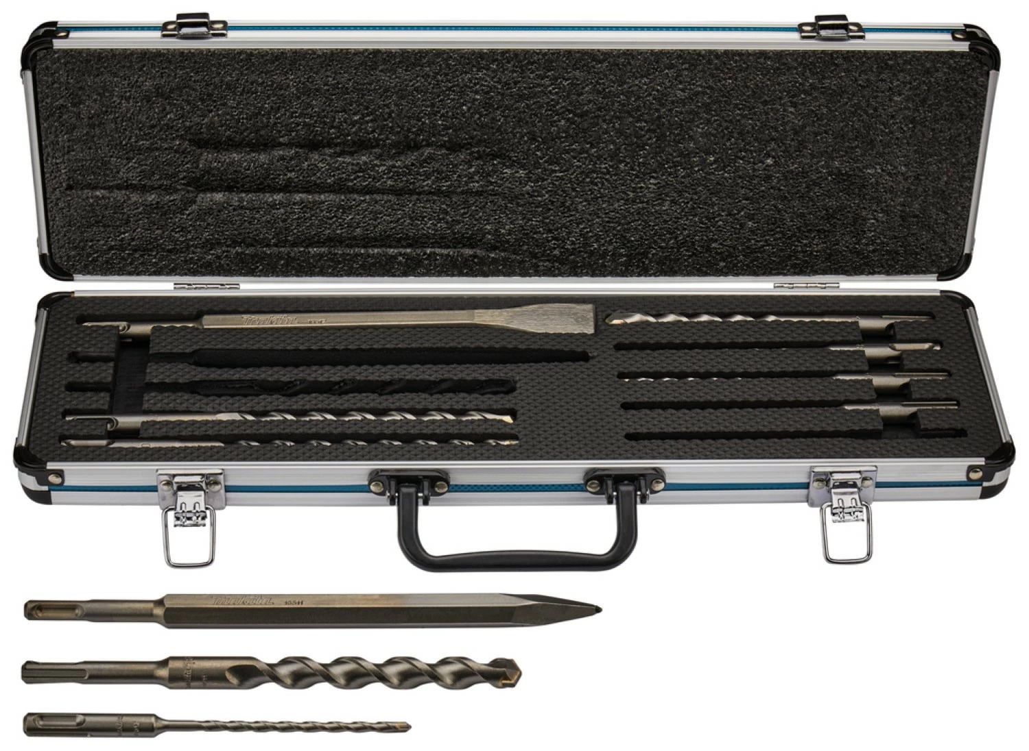 Makita D-70904 10-delige SDS-Plus Boor-/beitelset In Koffer