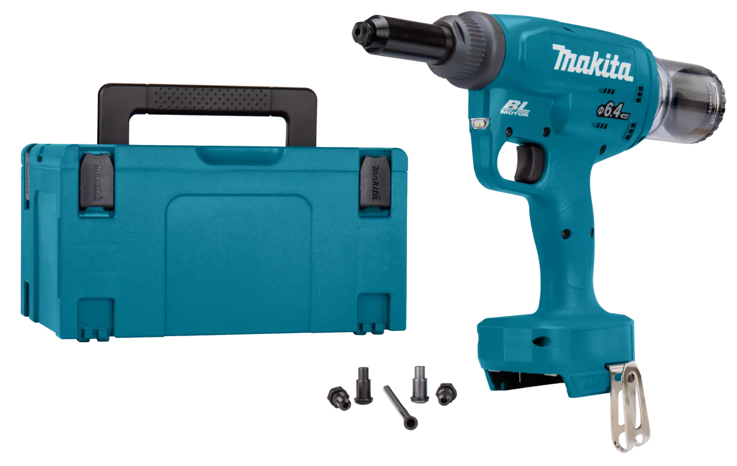 Makita DRV250ZJ 18V Li-ion Accu Blindklinknageltang Body In Mbox - 4,8-6,4mm - Koolborstelloos
