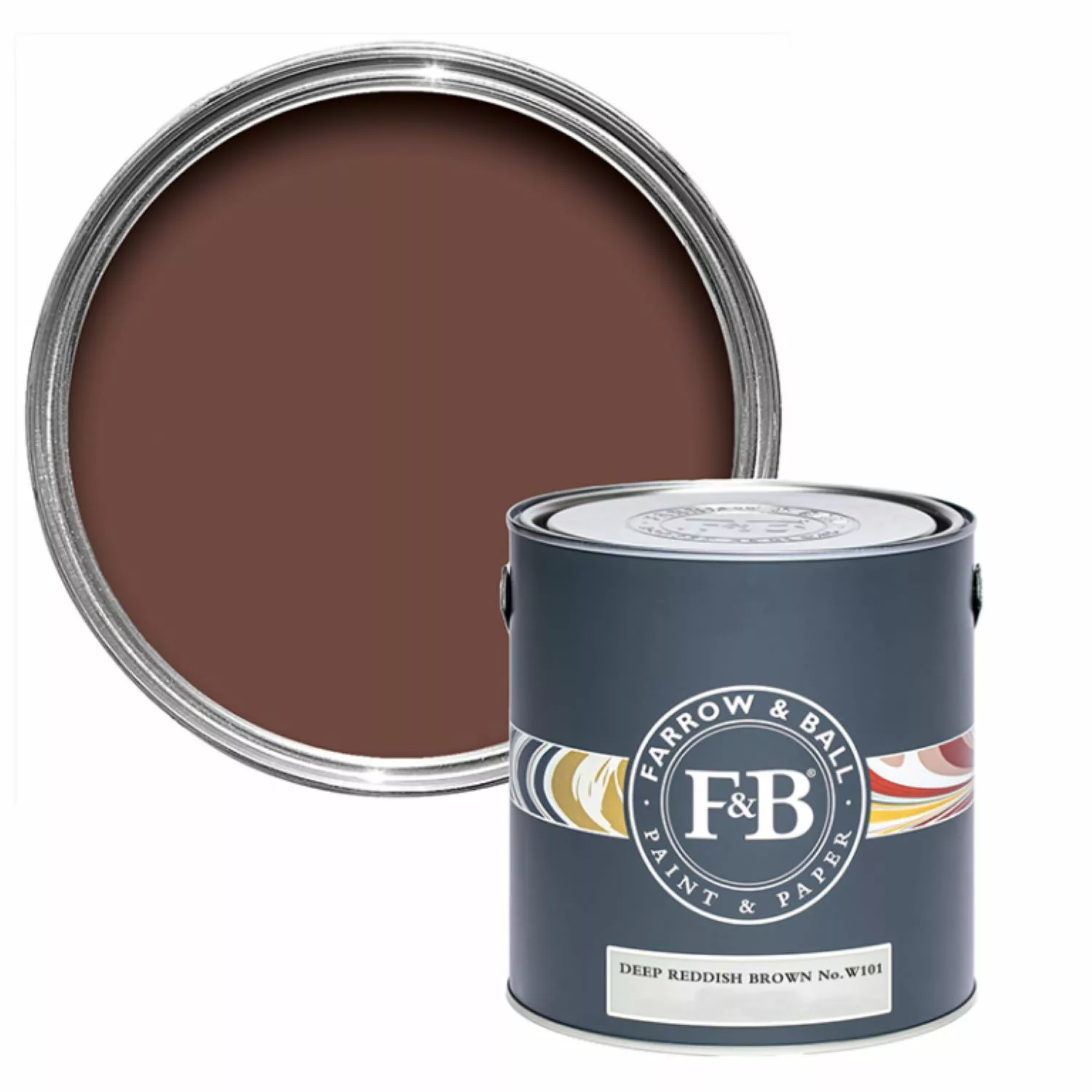 Farrow&Ball Exterior Eggshell Deep Reddish Brown No. W101 - 0,75L