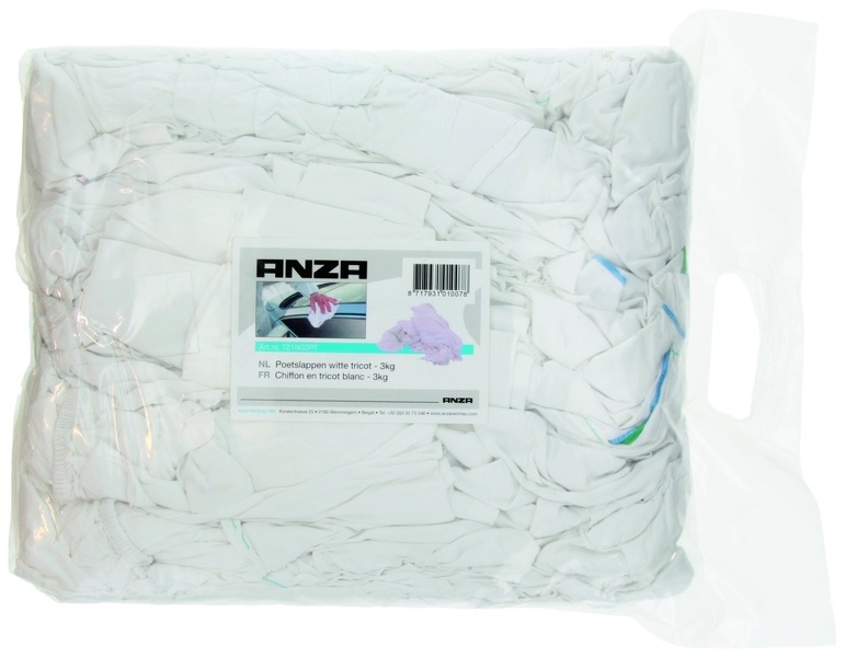 Anza PRO Poetslap Witte Tricot - 1kg - Detailed view of the product