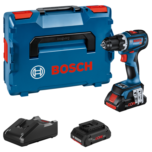 Bosch GSR 18V-90 C 18V Li-ion Accu Schroefboor Set (2x 4.0Ah) In L-Boxx - 64 Nm