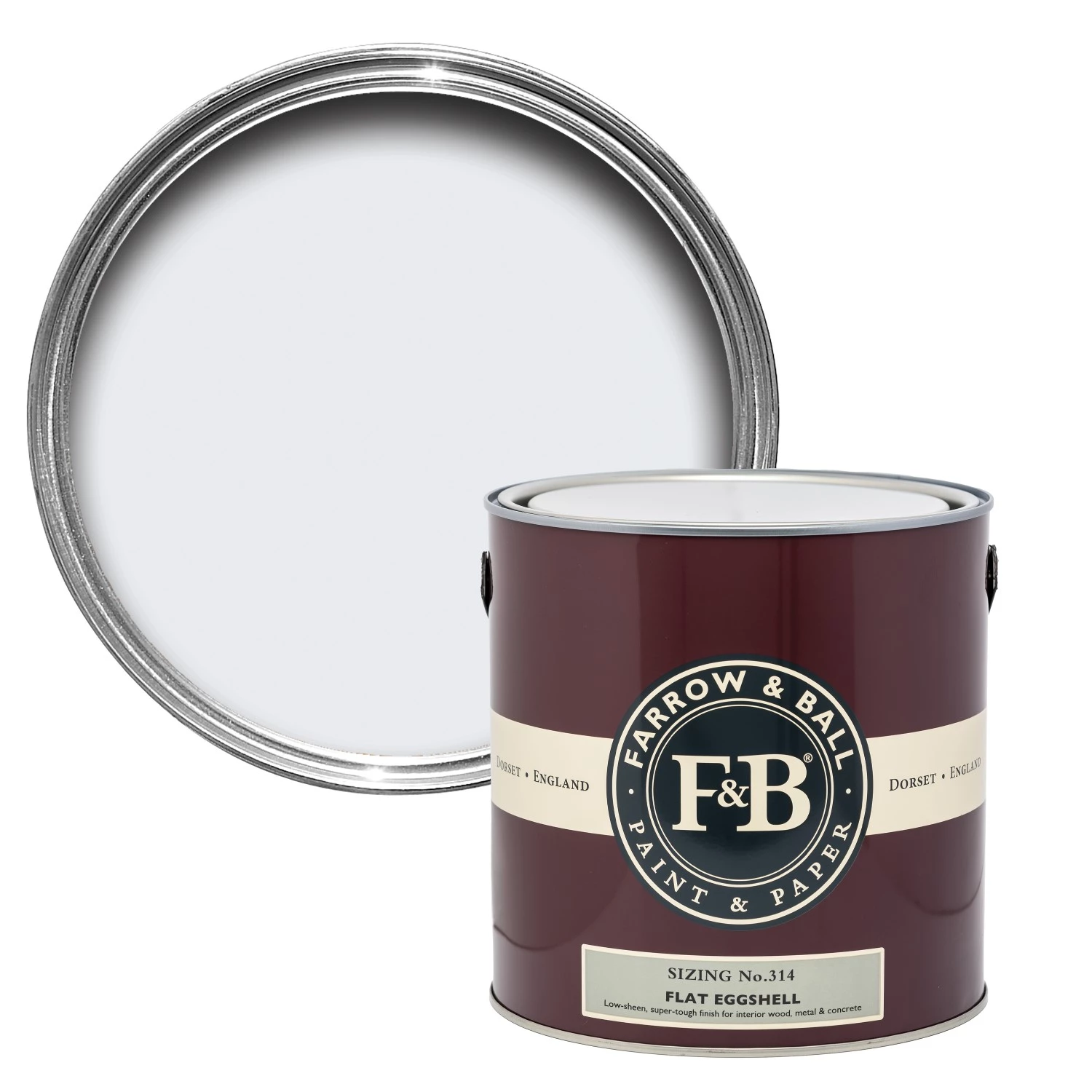 Farrow&Ball Flat Eggshell Sizing No.314 - 750ml