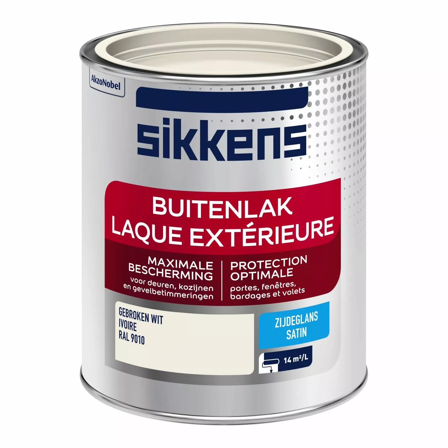 Sikkens Buitenlak Zijdeglans - Ral 9010 - 0,75L