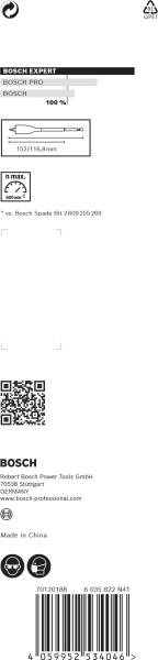 Bosch 2608900330 EXPERT Speedboor Self Cut Speed - Zeskantschacht - 40x152mm - Detailed view of the product