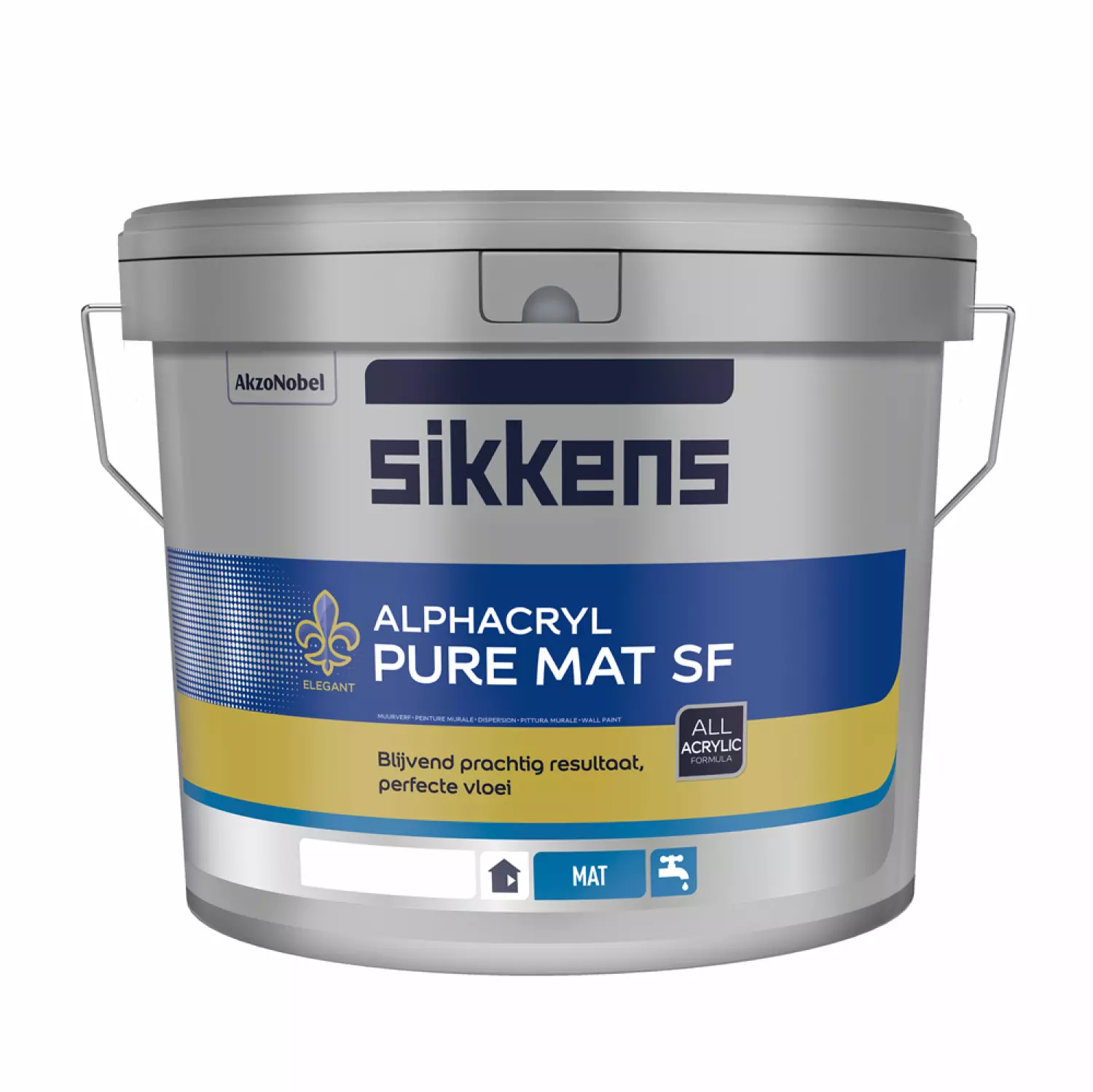 Sikkens Alphacryl Pure Mat SF - Wit - 10L - Muurverf