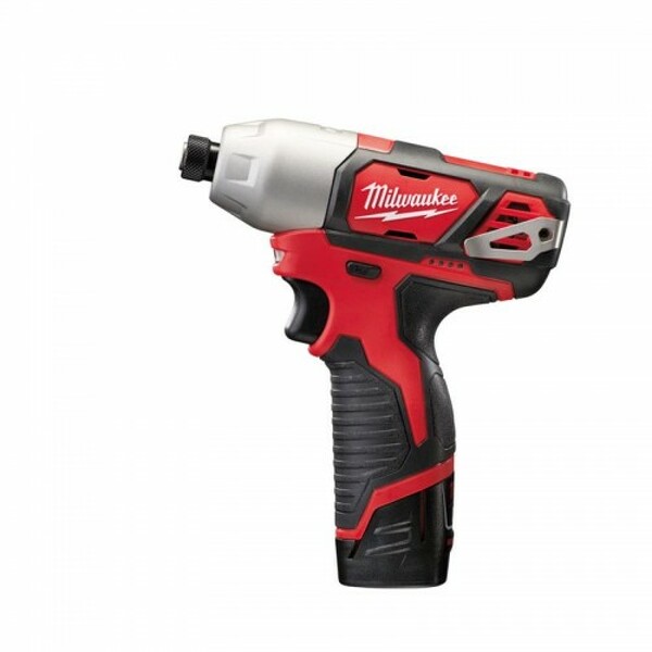 Milwaukee M12 BID-202C 12V Li-Ion Accu Slagschroevendraaier Set (2x 2.0Ah Accu) In Koffer EAN: 4002395002696