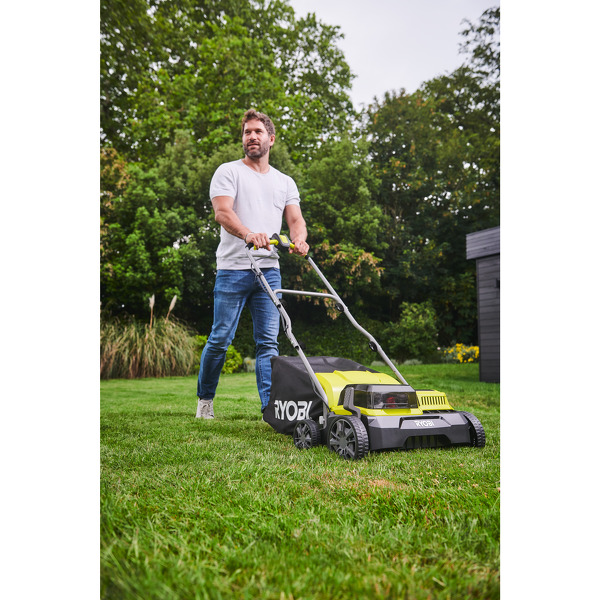 Ryobi RY18SFX35A-240 One+ 18V Brushless Accu Verticuteerder Set (2x 4.0Ah) - 35cm - Detailed view of the product