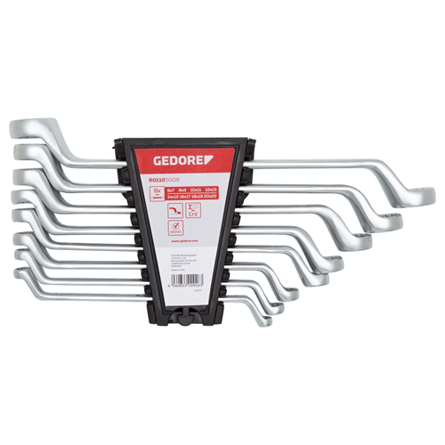 Gedore RED R01105008 8-delige Ringsleutelset