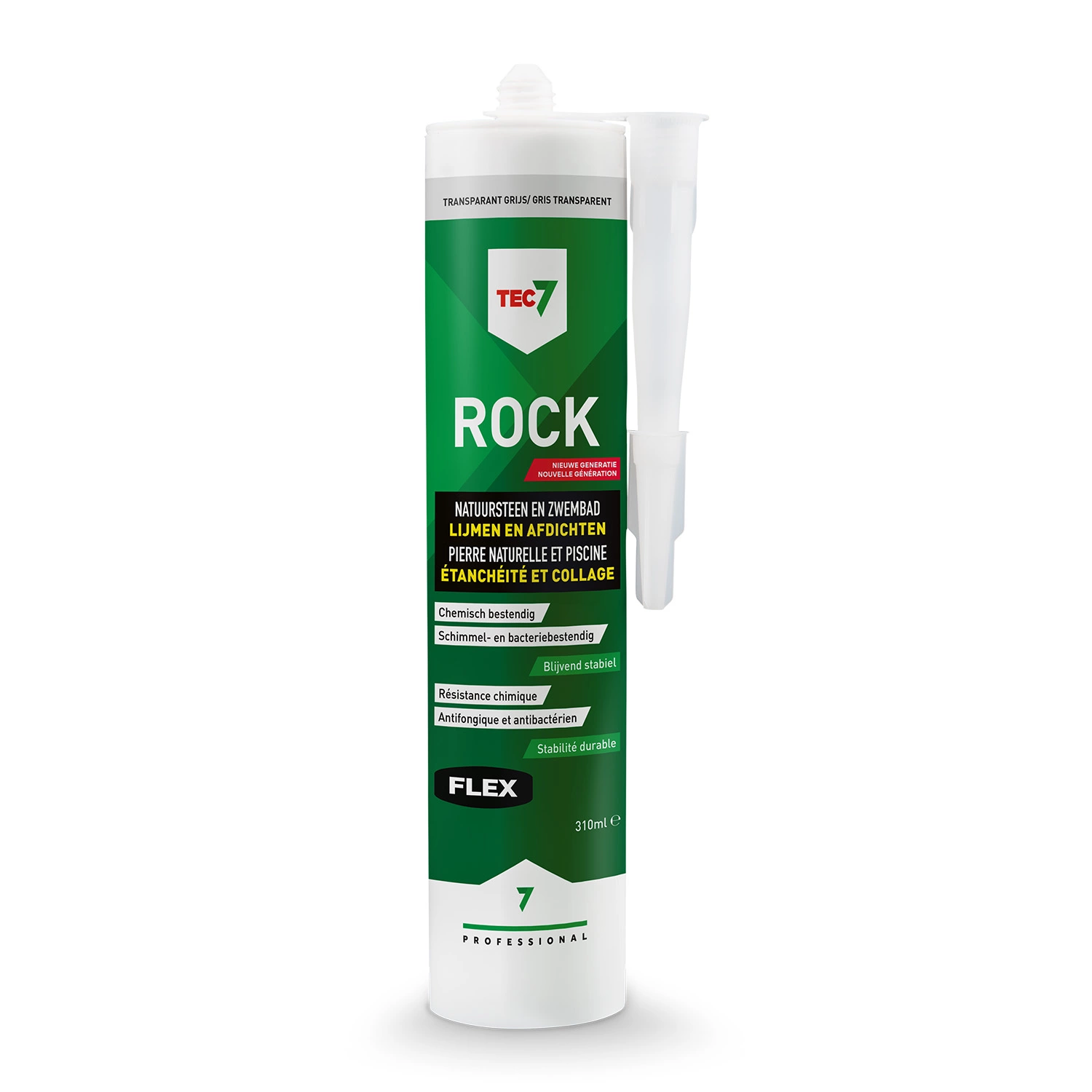 TEC7 Rock Afdichtingskit - Transparant Grijs - 310 Ml