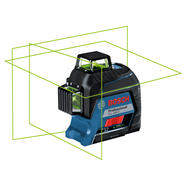 Bosch GLL 3-80 G Kruislijnlaser In Koffer - 30 - 120 M - Detailed view of the product