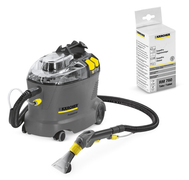 Kärcher Professional Puzzi 8/1 C Tapijtreiniger - 1380W (inclusief 16 Tabletten)