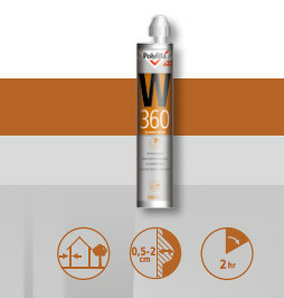 Polyfilla W360 2K Houtreparatie 250 Ml (2In1 Koker) - Detailed view of the product
