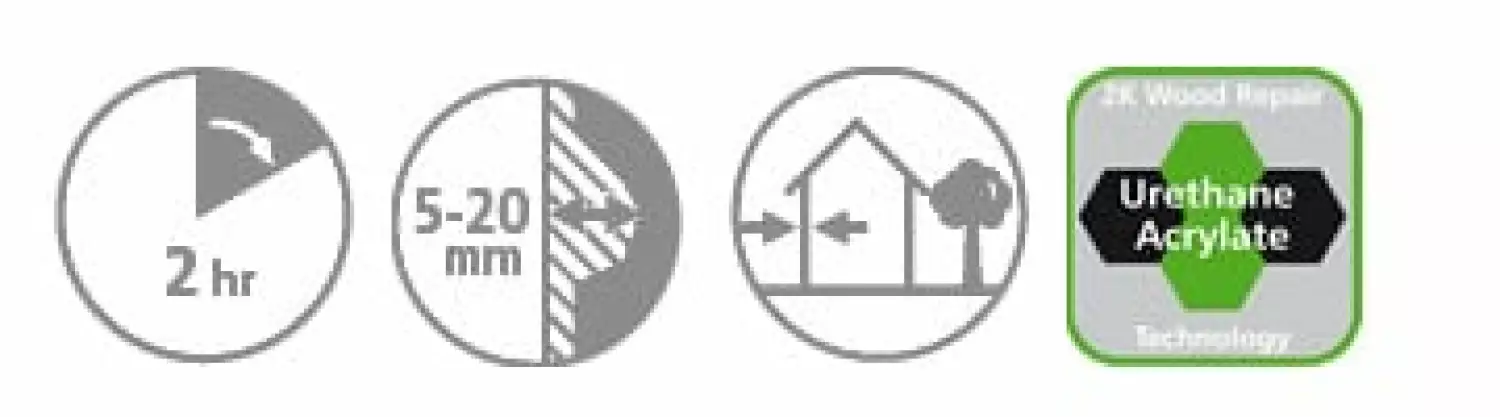 Polyfilla Pro W360 - 2K Houtreparatiepasta - 250ML