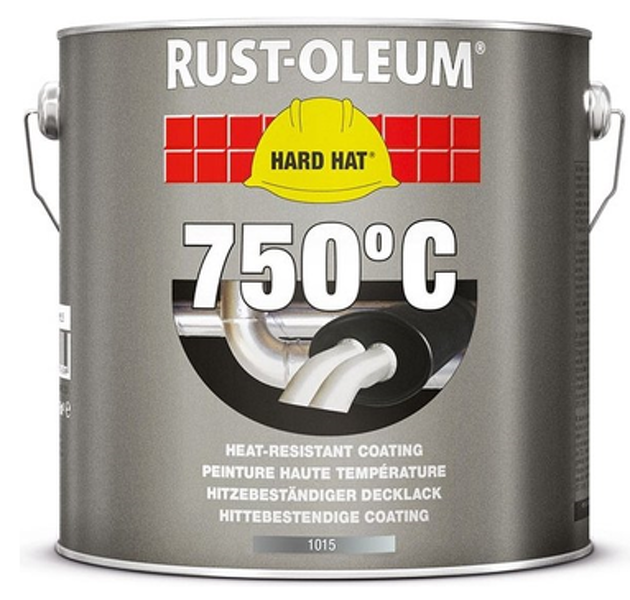 Rust-Oleum Hittebestendige Verf in blik 750℃ - Aluminium - 2,5 liter