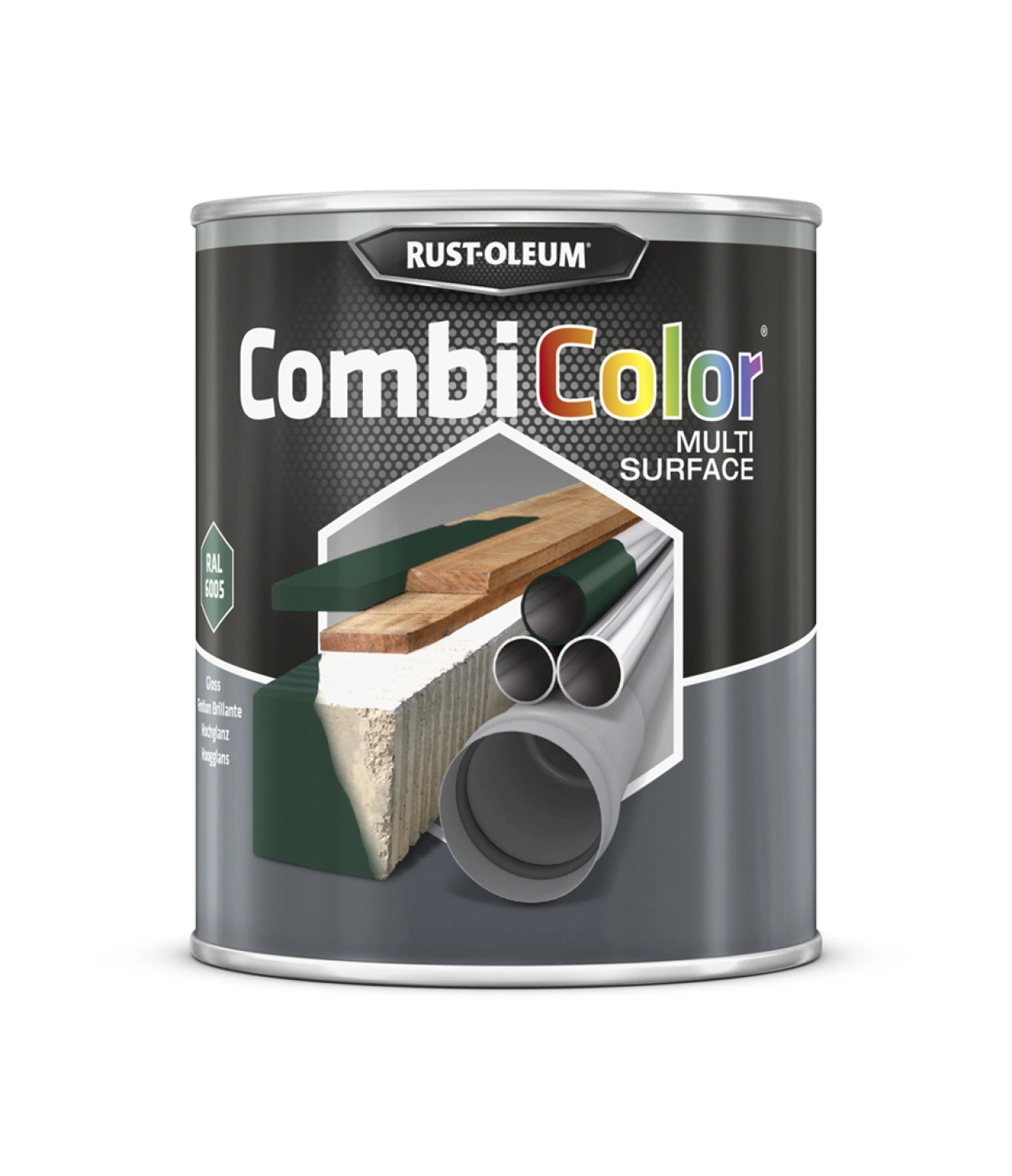 Rust-Oleum Combicolor Multi-Surface Gloss - RAL 6005 Mosgroen - 0,75L