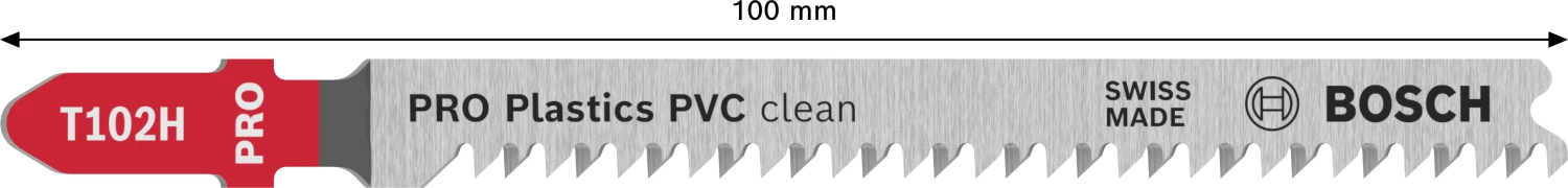 Bosch PRO T102H Plastics PVC Clean Decoupeerzaagblad - 100mm - Kunststof (5st) thumbnail 4