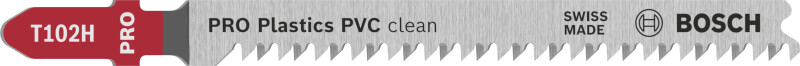 Bosch PRO T102H Plastics PVC Clean Decoupeerzaagblad - 100mm - Kunststof (5st) afbeelding