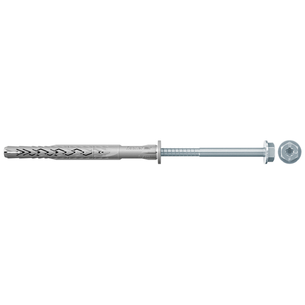 Fischer 536274 Constructie-/kozijnplug SXRL - 10 X 120 FUS - T40/SW13 - Zeskant Schroef - Verzinkt Staal (10st)