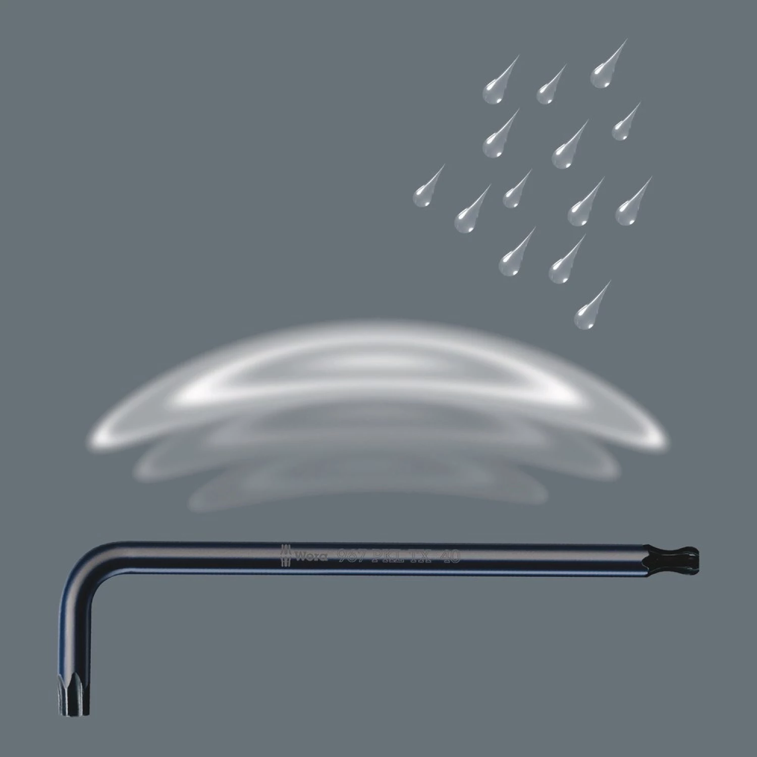 Wera 05024242001 9-delige 967/9 TX 1 BlackLaser Inbussleutelset - Torx - TX8-40 thumbnail 3