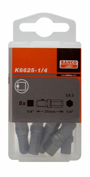 Bahco K6625-1/4B-1P Adapter - 1/4"- 1/4"- 25mm - Detailed view of the product